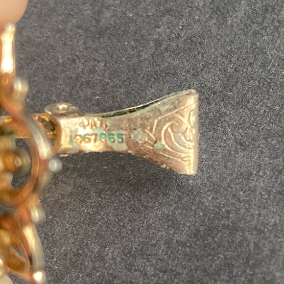 Antique Clip On Earrings - Gold & Pearl - Set of 3 - Picture 4 of 7